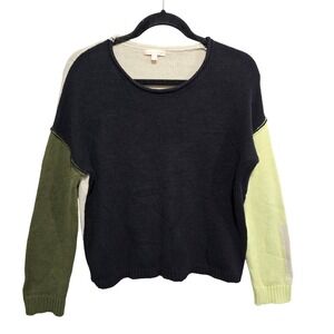 Lisa Todd Color Crush Pullover Sweater Size Small Cotton Blend